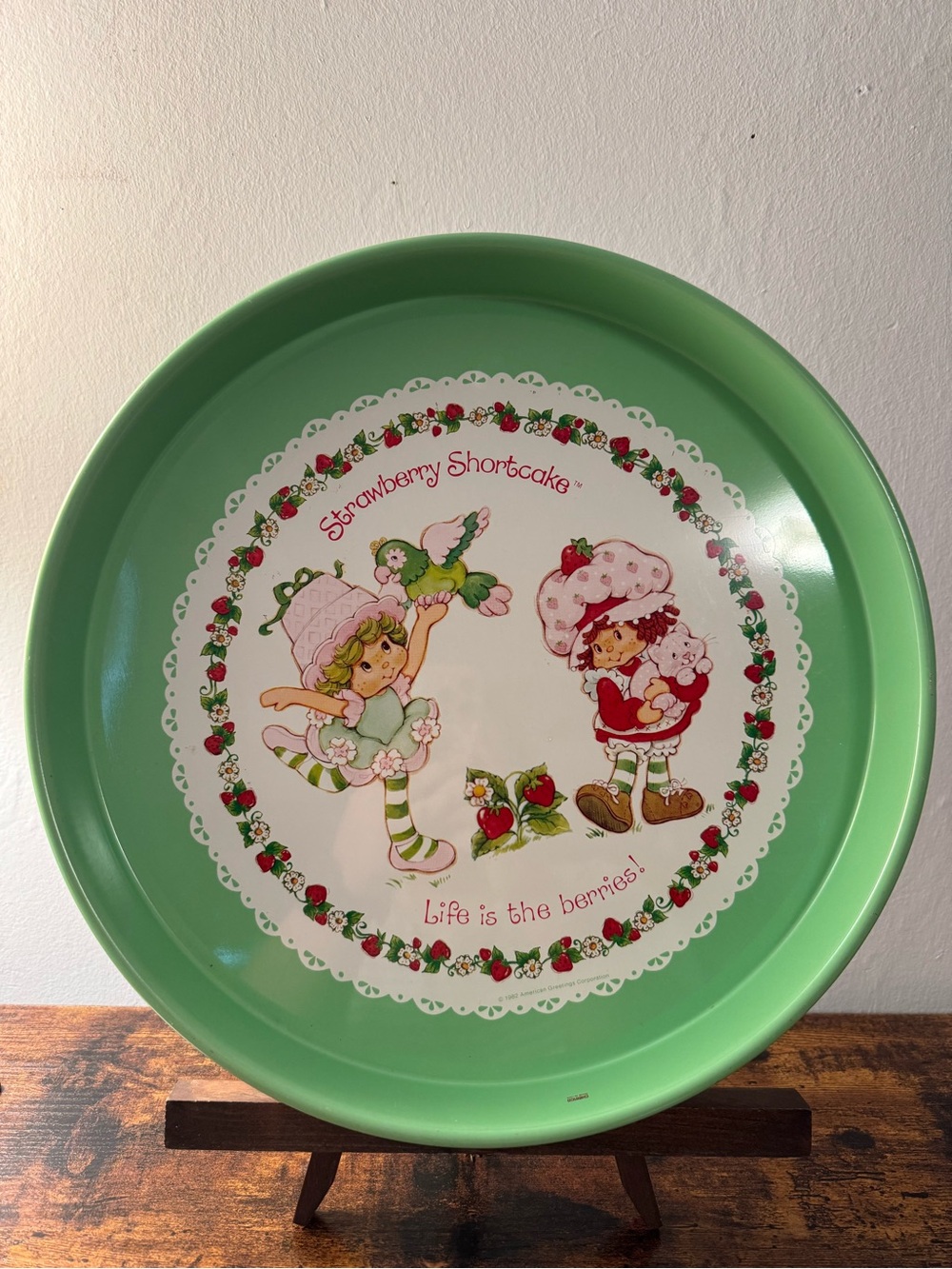 Vintage Cheinco Strawberry Shortcake “Life Is The Berries!” Metal Serving Tray
